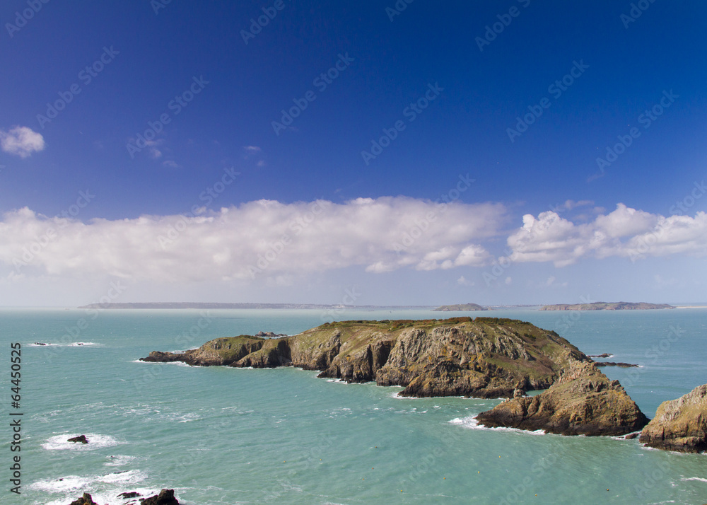 Coastal scene on the Channel Islands