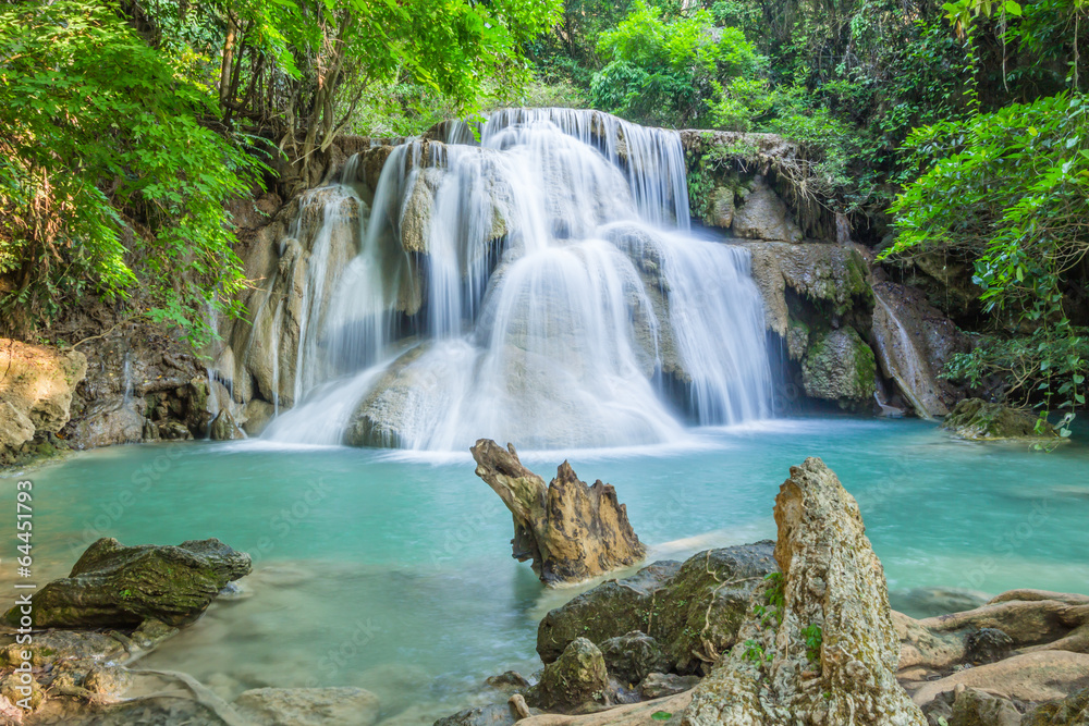 Waterfall in deep forest of Thailand