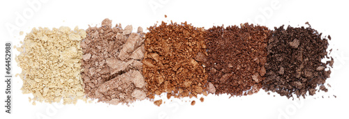 Tableau sur toile Crushed eyeshadow isolated on white