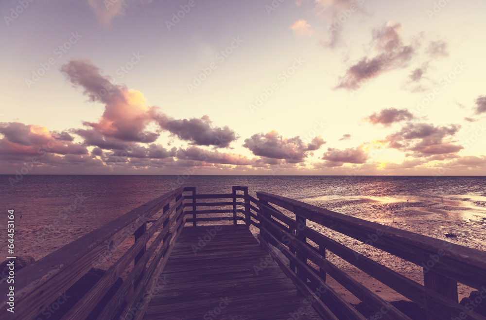 Boardwalk on beach