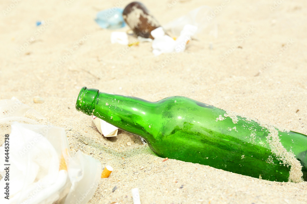 Garbage on the beach