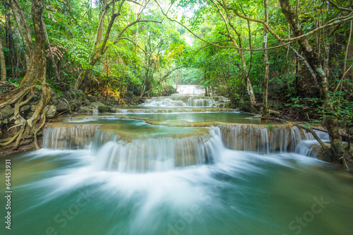 Waterfall in deep forest of Thailand © markuso