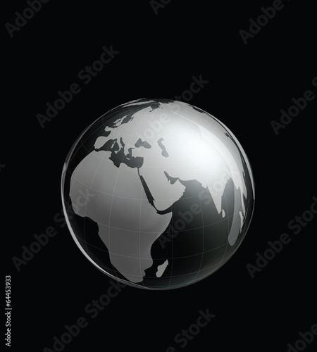 Crystal Earth Globe