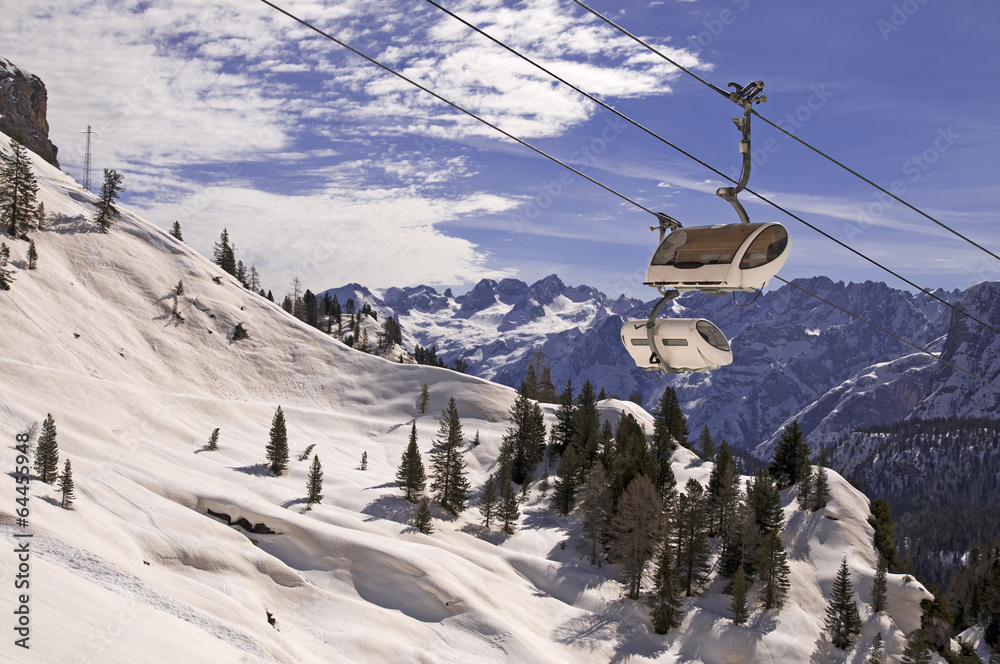 Ski in Dolomites, Italy