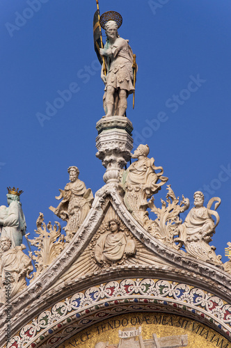 Detail of St Mark cathedral in Venice Itay