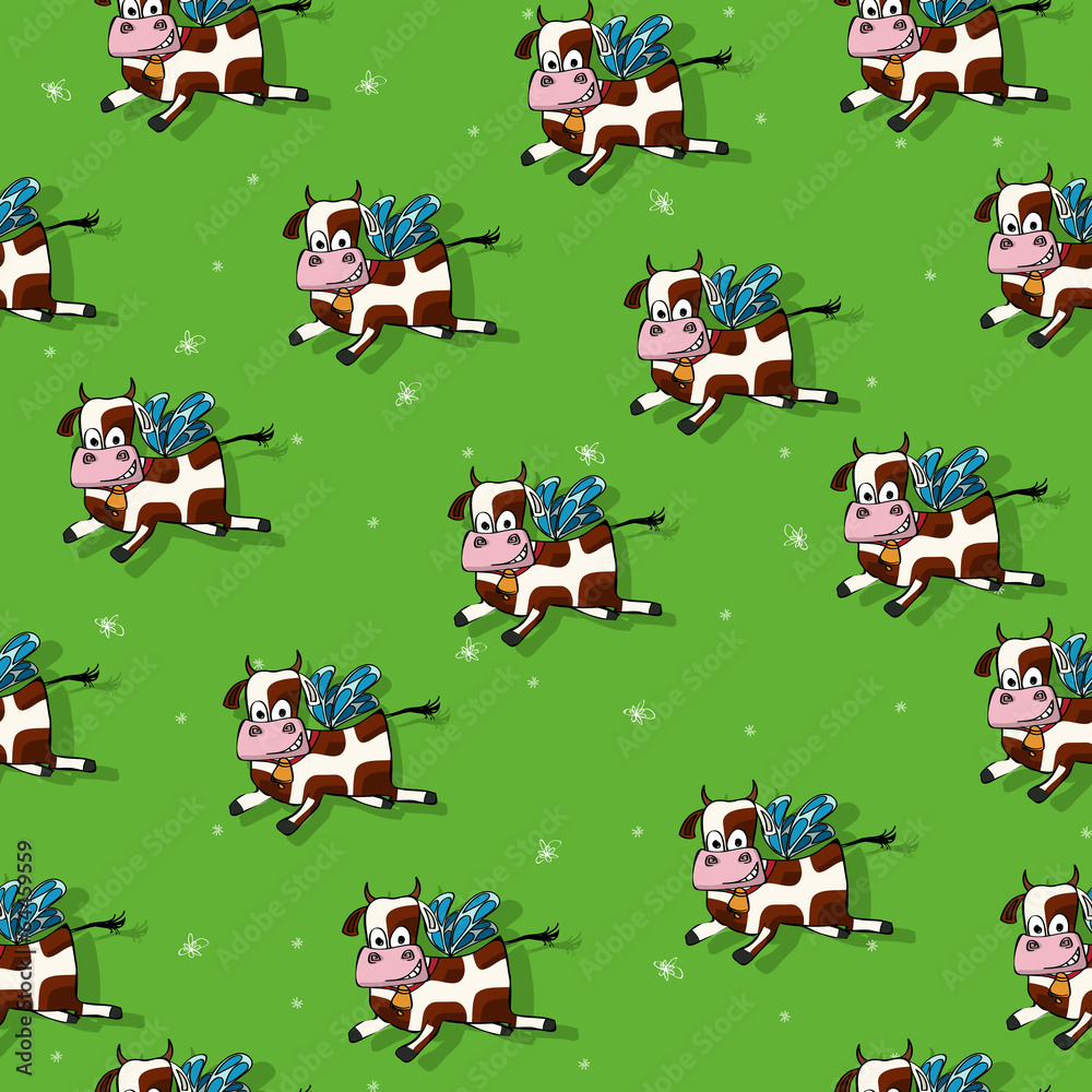 Flying cows pattern Flying cows pattern