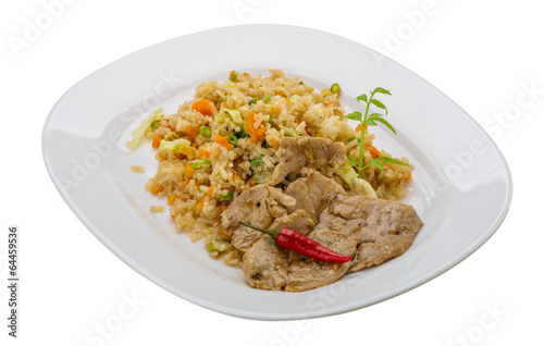 Fried rice with pork