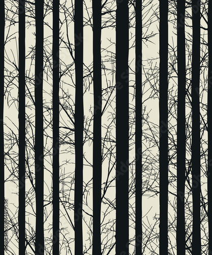 Seamless texture with trees