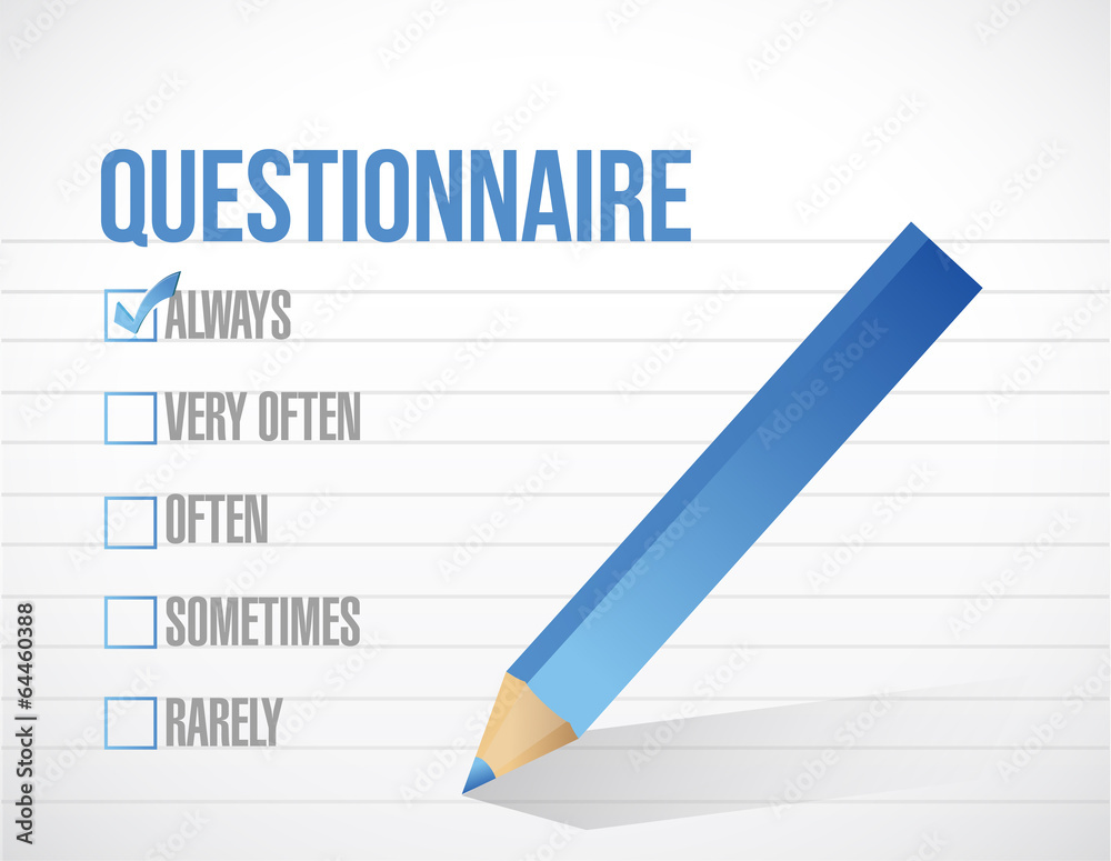 questionnaire check tick mark selection questionnaire check tick mark selection
