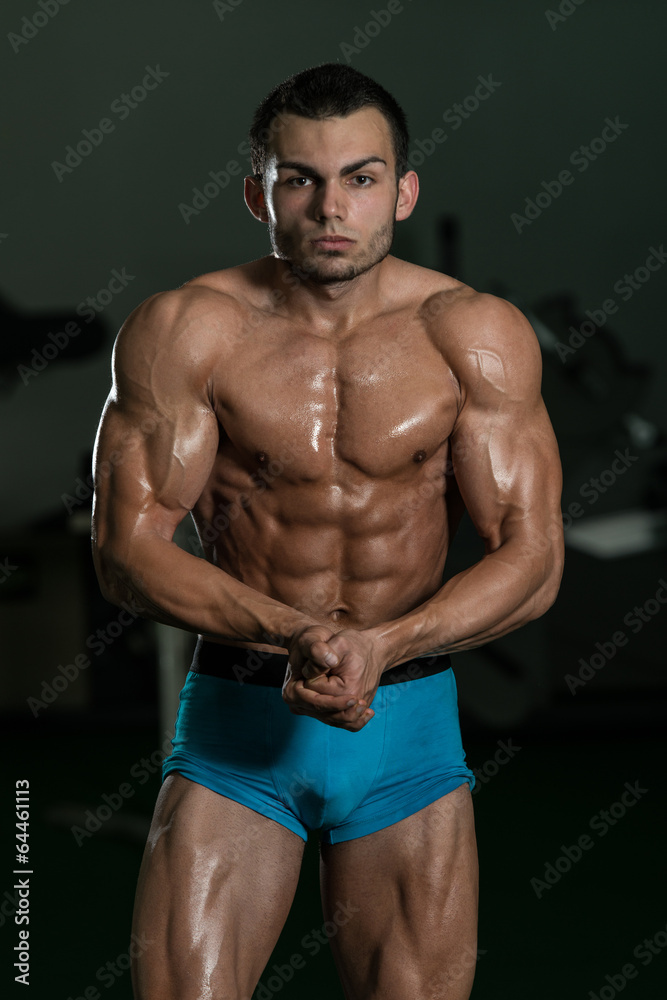 Bodybuilder Performing Most Muscular Poses