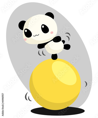 Fototapeta Naklejka Na Ścianę i Meble -  Panda and Ball