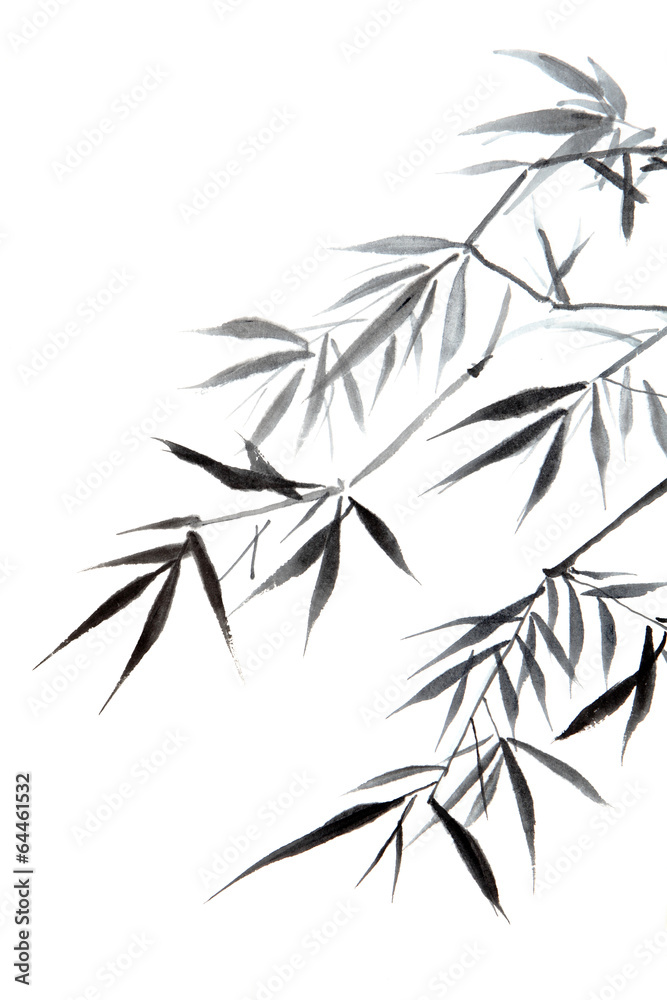Naklejka premium bamboo leaf
