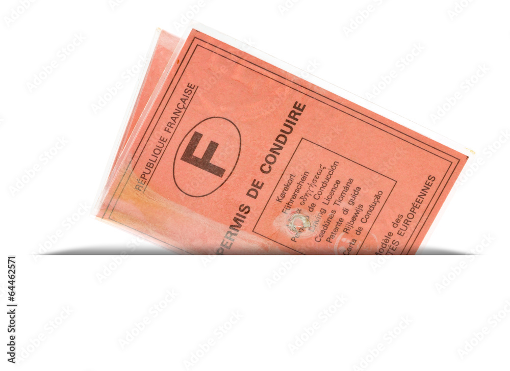 Fototapeta premium permis de conduire