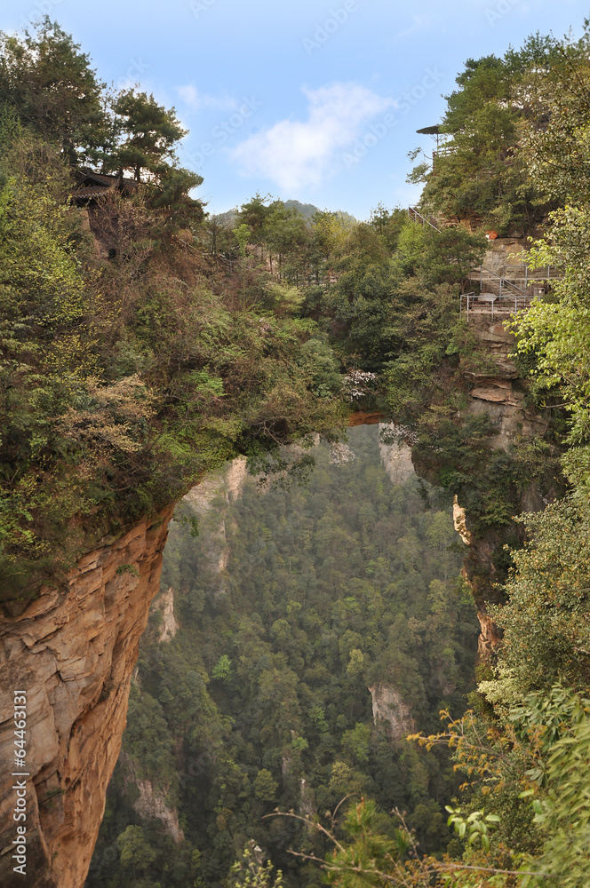 Famous Avatar Mountain in Zhangjiajie National Forest Park.