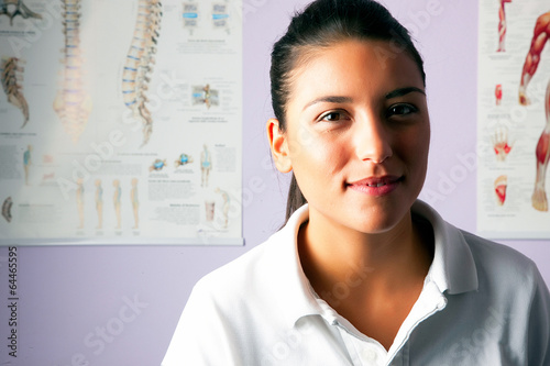 young woman portrait physiotherapist photo