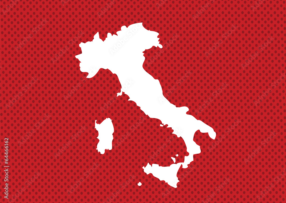 Fototapeta premium italy map and flag idea design