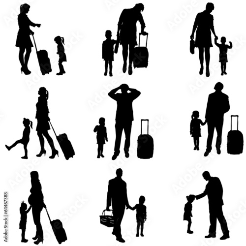 Vector silhouette of travel.