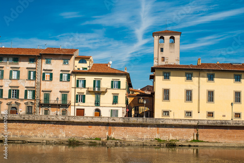 Wallpaper Mural Veduta dei Lungarni di Pisa, palazzi centrostorico Torontodigital.ca