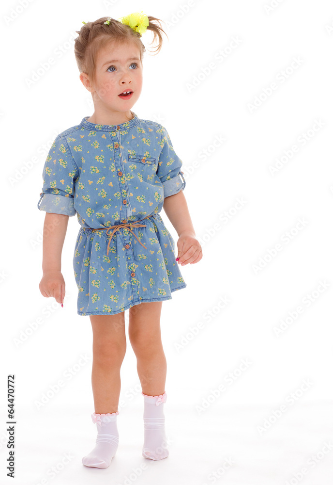 charming little girl playing and having fun. charming little girl playing and having fun.