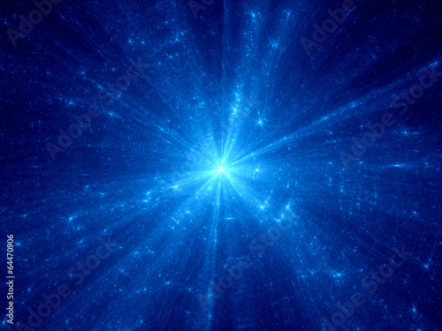Blue supernova in deep space