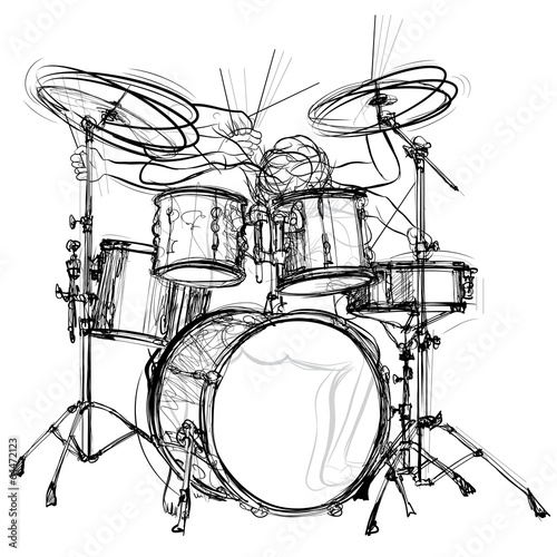 Fototapeta drummer
