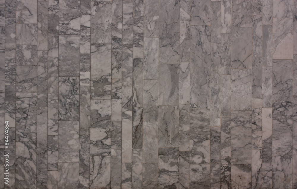 Marble tile wall