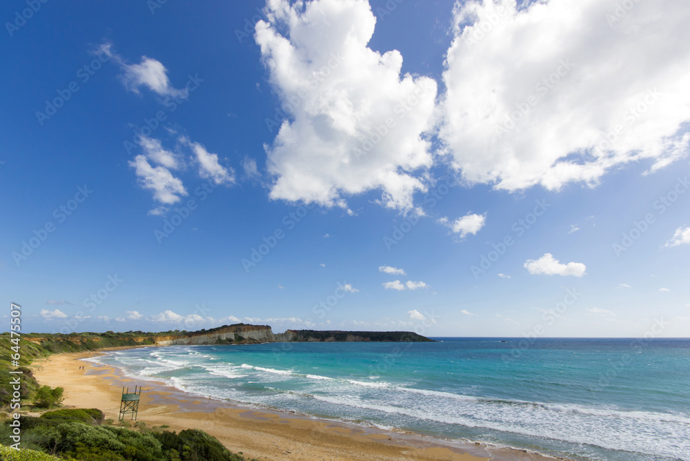 landscape of gerakas beach