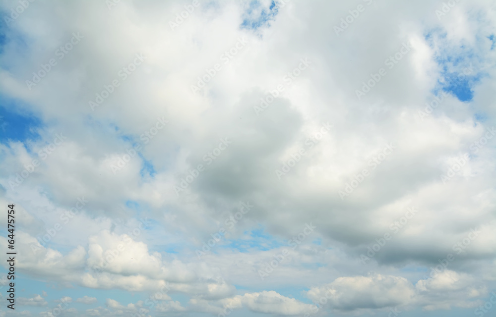 soft clouds and blue sky