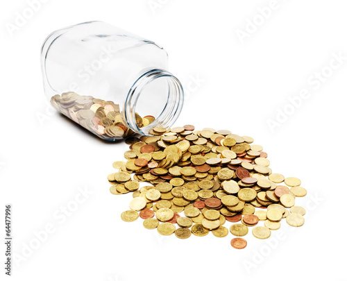 Münzen im Einmachglas