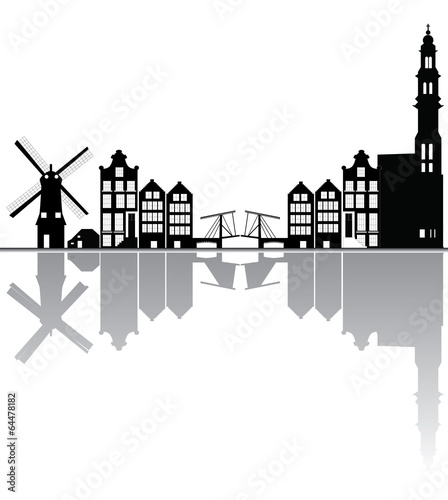 amstrdam city skyline 