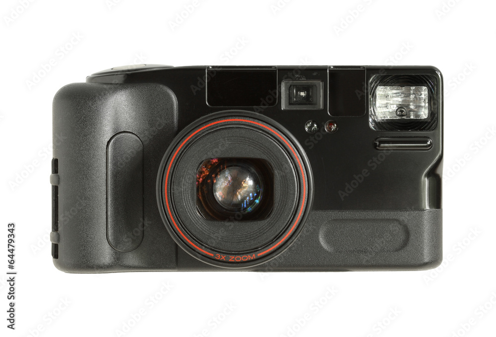Digital film camera isolated on white background Digital film camera isolated on white background