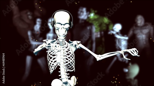 Dancing Skeleton (with monsters; strobe effect)