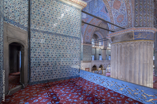 Internal view of Blue Mosque, Istanbul