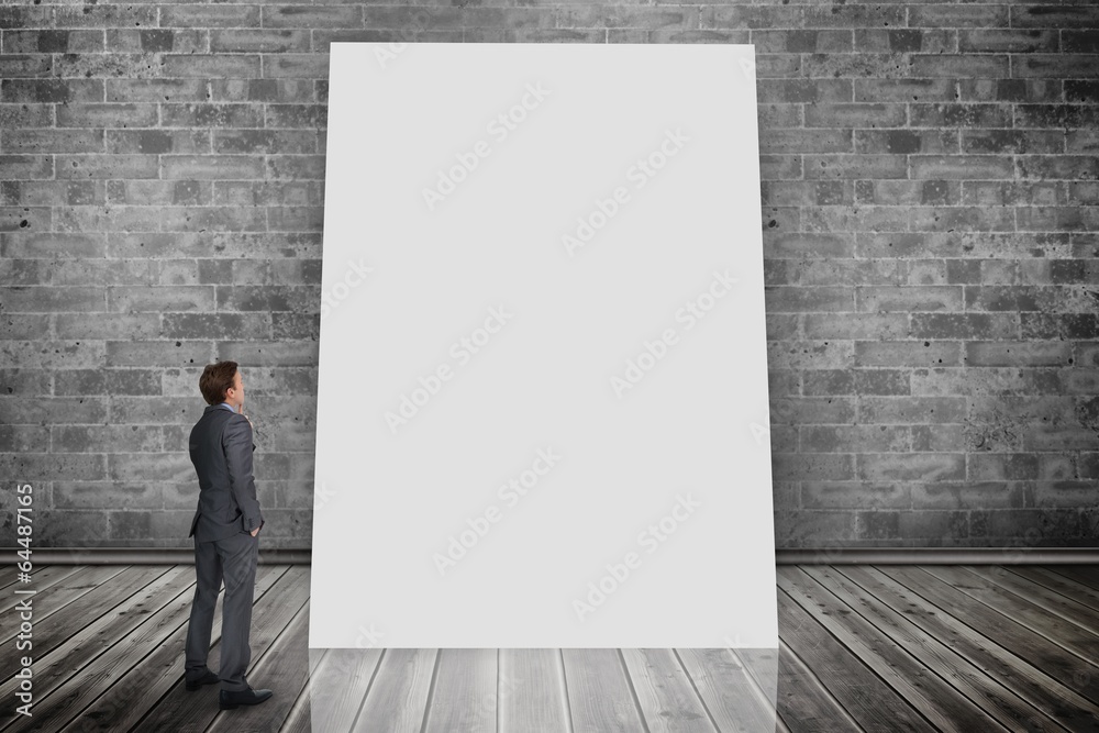 Composite image of thinking businessman Composite image of thinking businessman