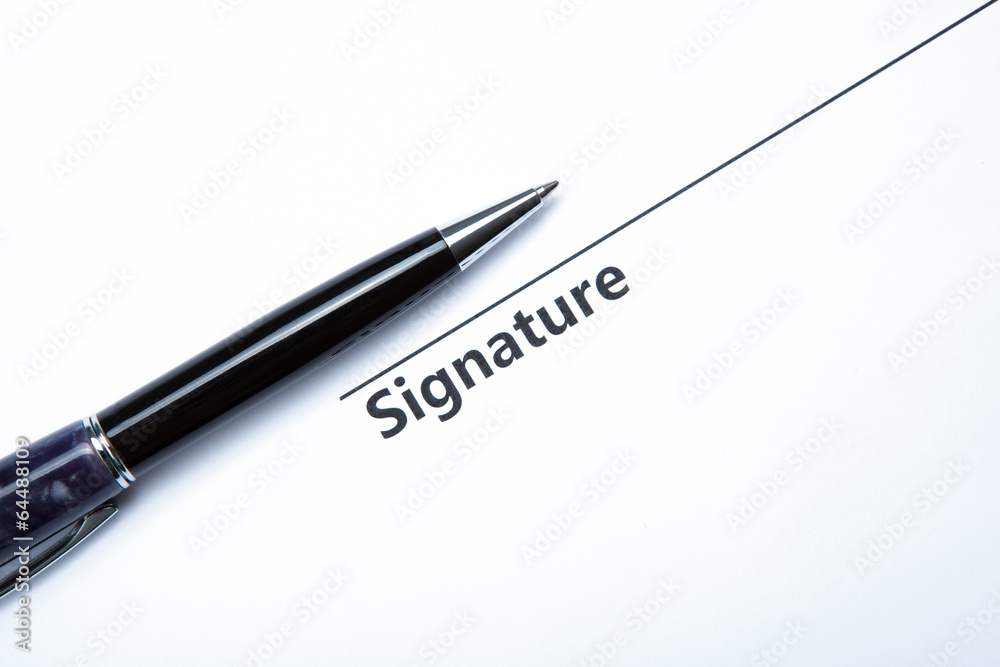 pen and signature pen and signature