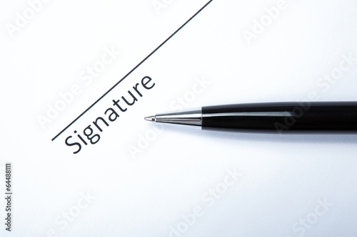 pen and signature