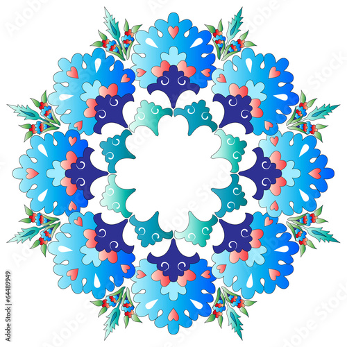 Ottoman motifs design series with one version