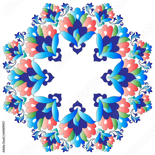 Ottoman motifs design series with nineteen version
