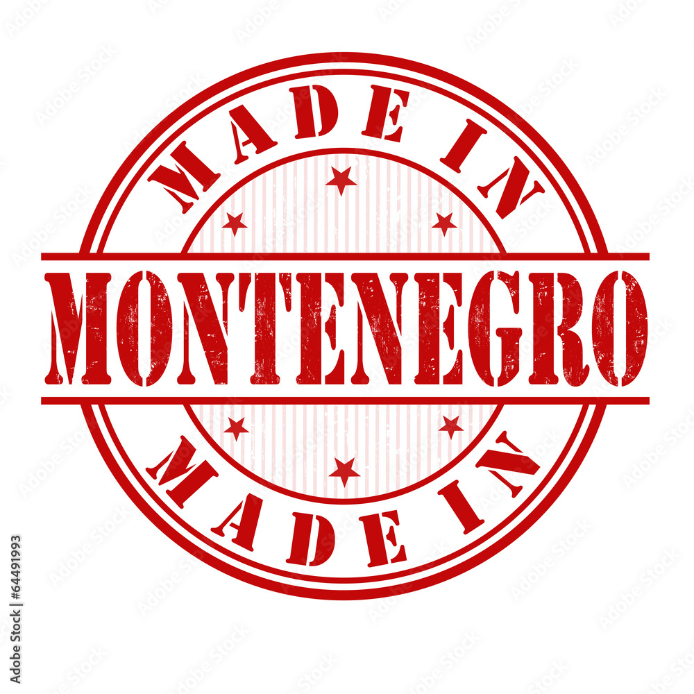 Made in Montenegro stamp