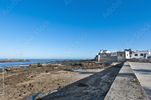 Defensive walls of Essaouira, Morocco photo