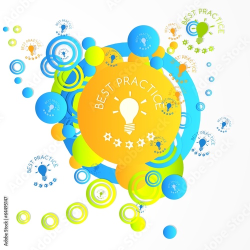 trendy art best practice icon