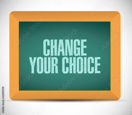 change your choice message illustration