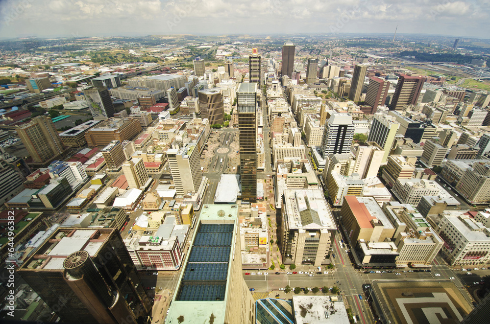 Fototapeta premium Beautiful johannesburg cityscape