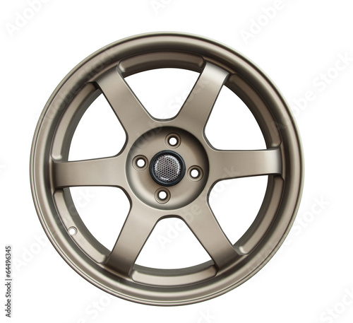 Car Alloy Rim isolated on white background
