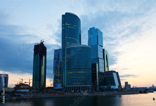 View of Moscow. Moscow-city business center, Russia.