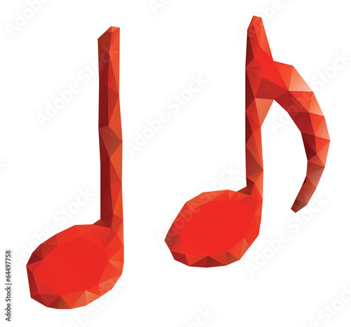 Polygonal Music Notes