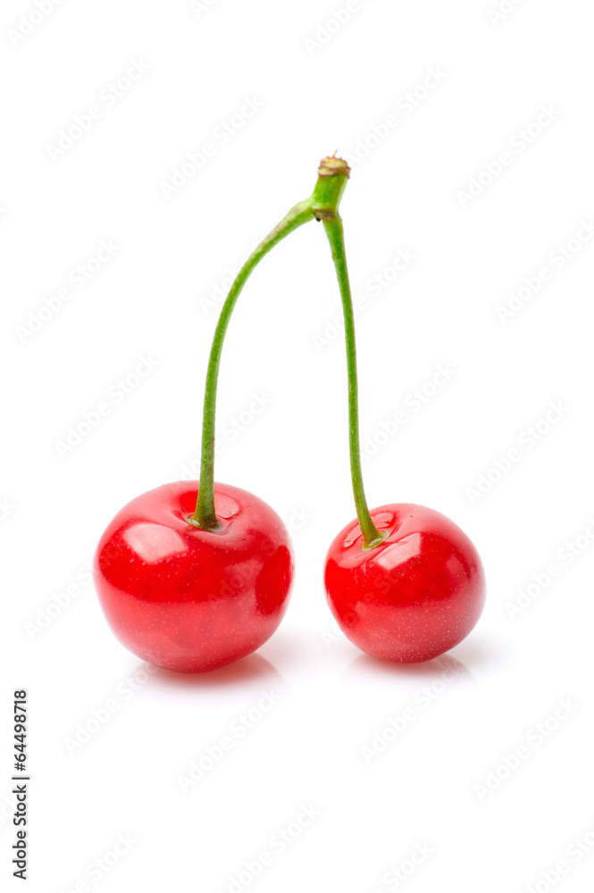 Cherry isolated on white. Cherry isolated on white.