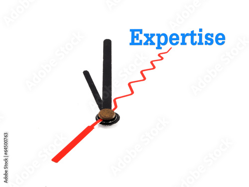 image of clock with Expertise text