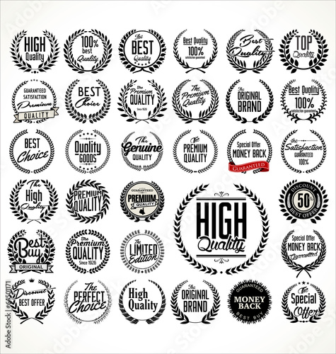 Premium quality laurel wreath, set
