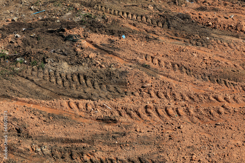 soil of land area for construction